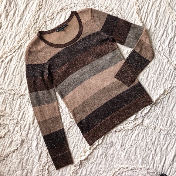 ANTONIO MELANI Tops - Antonio Melani Striped Long Sleeve Top